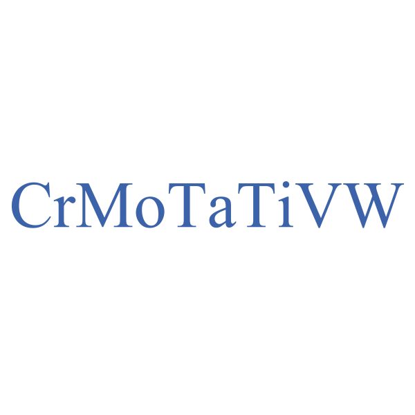 Chrome Molybdène Tantale Titane Vanadium Alliage de tungstène (CrMoTaTiVW)pulvérisationcible-VI HALBLEITERMATERIAL GmbH