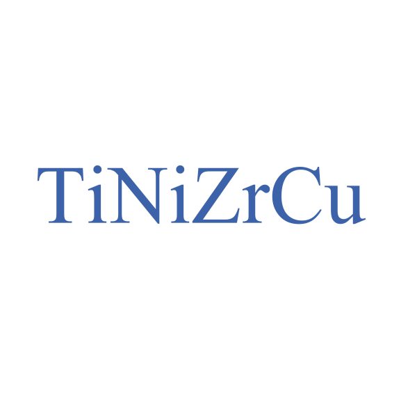 titane, nickel, zirconium, alliage de cuivre (TiNiZrCu)pulvérisationtarget-VI HALBLEITERMATERIAL GmbH
