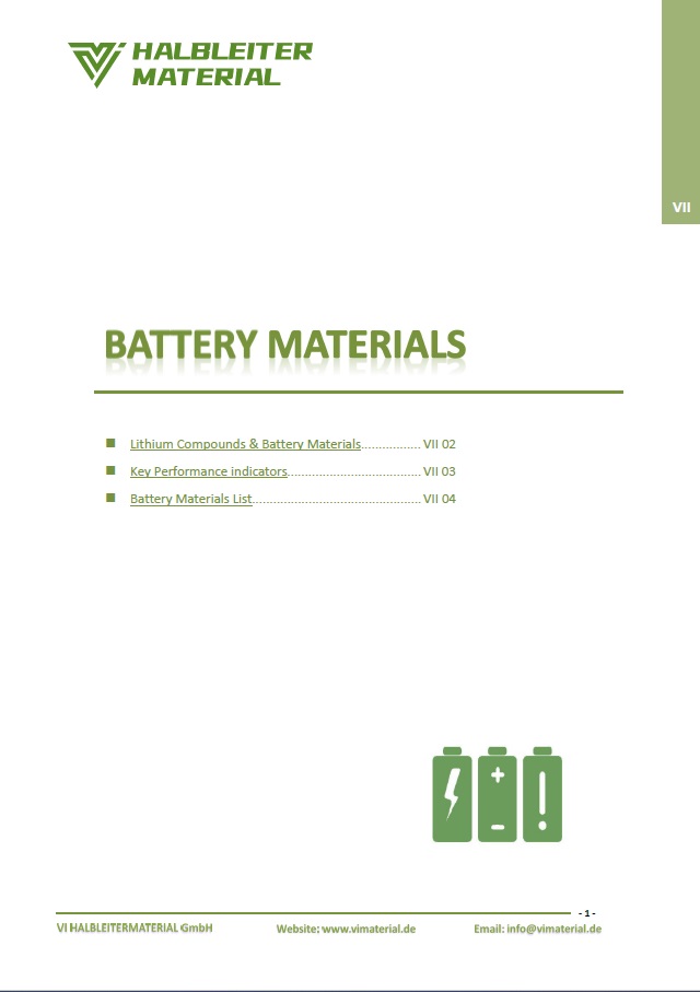 Battery Materials