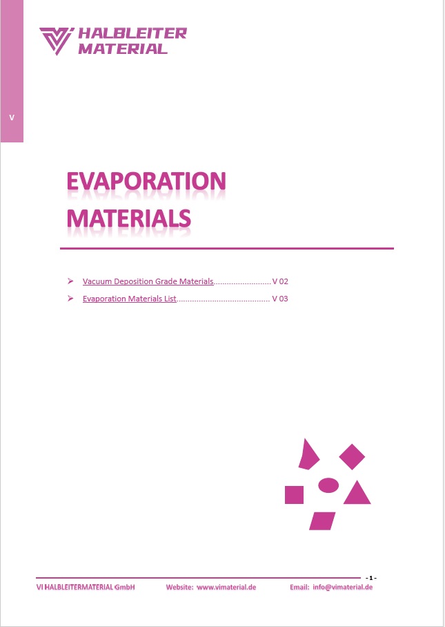 Evaporation Materials-VIMATERIAL