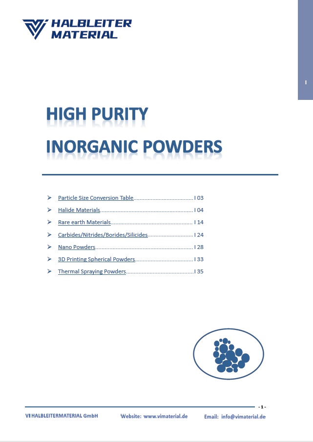 High Purity Inorganic Powders-VIMATERIAL