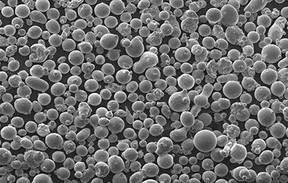 Spherical Hafnium Powder SEM image - VIMATERIAL