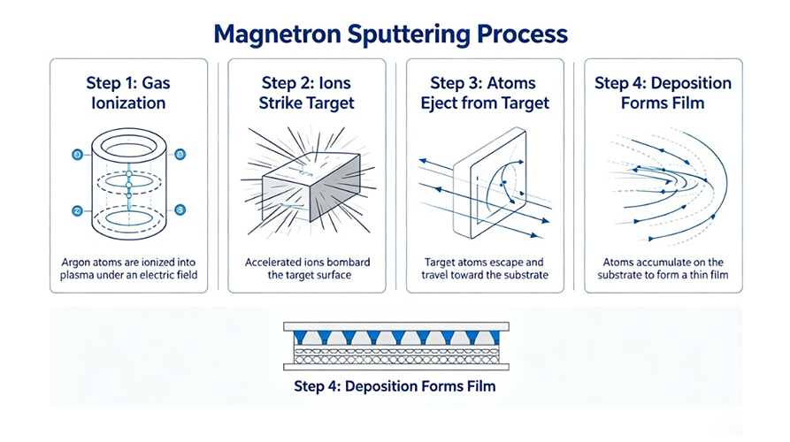 How Does a Silicon Sputtering Target Work