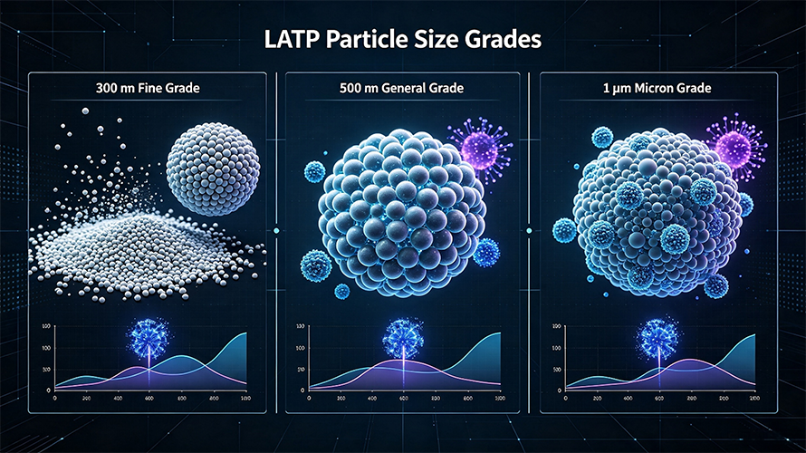 LATP Powder Particle Size Grade