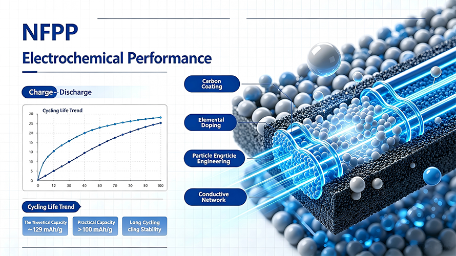 Pathways for Improving the Electrochemical Performance of NFPP