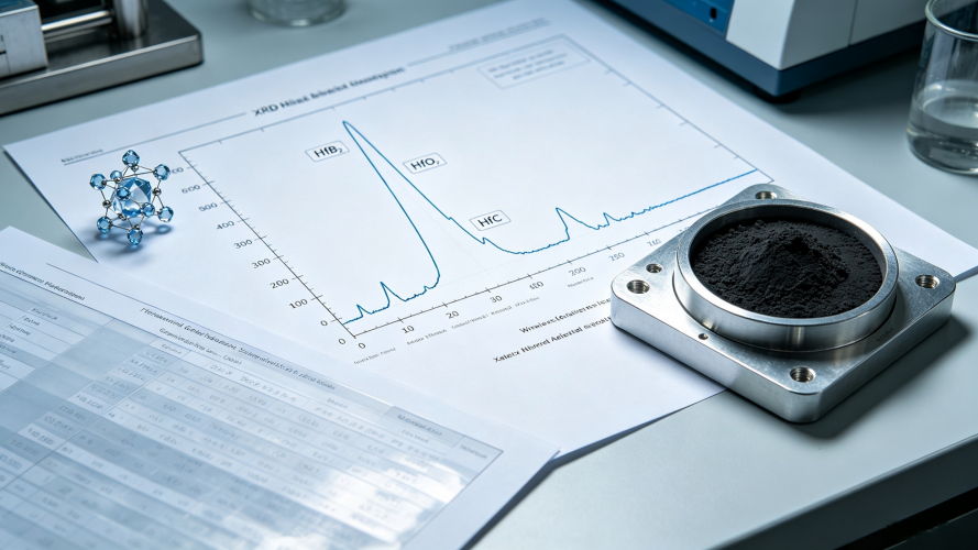Hafnium Diboride Powder XRD Analysis