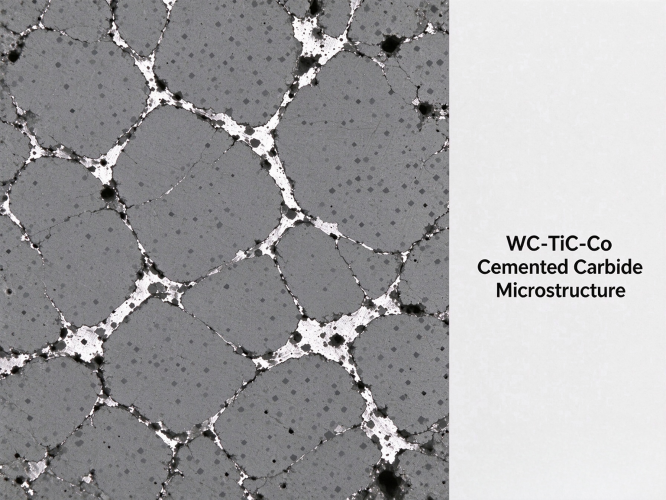Mikrostruktur von WC-TiC-Co-Hartmetall – VIMATERIAL