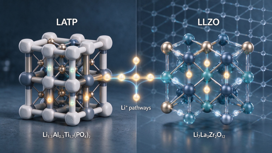 LATP- vs. LLZO-Struktur für Festkörperbatterien – VIMATERIAL