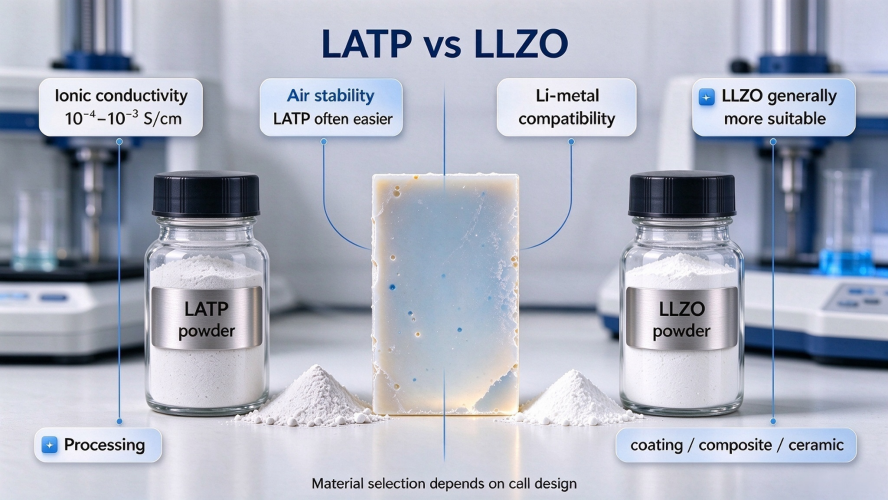 LATP vs. LLZO für Festkörperbatterien – VIMATERIAL